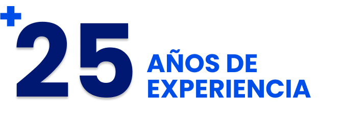 Más de 25 años de experiencia en tecnología
